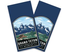 "Grand Teton Badge Range" Cornhole Wrap